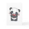 Loving Panda Greeting Card