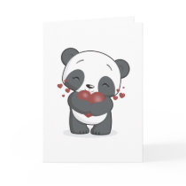 Loving Panda Greeting Card