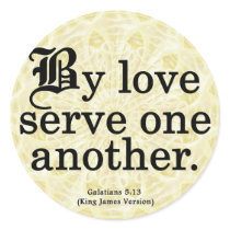 Loving Service Galatians 5-13 stickers
