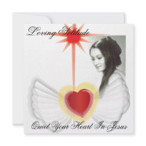 Loving Solitude Quiet Your Heart In Jesus Card Custom Invites