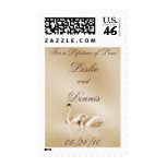 Loving Swans Wedding Postage Stamp