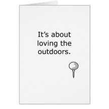 Loving The Outdoors Golf Design Cards