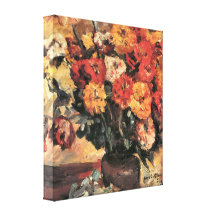 Lovis Corinth - Zinnias Gallery Wrap Canvas
