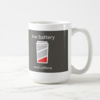 Low Battery Need Caffeine Mug