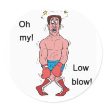 Low Blow Boxer stickers by sportydesigns Low Blow Boxer stickers