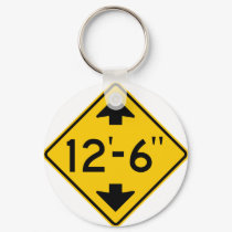 Low Clearance Warning Highway Sign keychains by wesleyowns Low Clearance Warning Highway Sign keychains