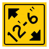 Low Clearance Warning Highway Sign posters by wesleyowns Low Clearance Warning Highway Sign posters