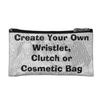 Low Cost Create A Own Cosmetic Bag or Wristlet at Zazzle