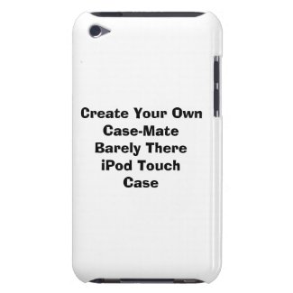 A low cost personalised create your own Case-Mate Barely There™ case for your iPod Touch 4G MP3 Music Player