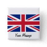 Low Cost Union Jack Flag Badge Name Tag