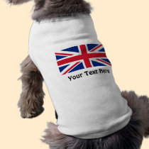 Low Cost Union Jack Flag of Great Britain Dog Top Pet T Shirt