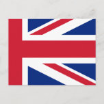 Low Cost Union Jack Flag of Great Britain Postcard