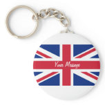 Low Cost Union Jack Flag of UK Keyring