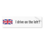 Low Cost Union Jack I Drive On The Left Bumper