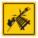 Low Crossing Highway Sign posters