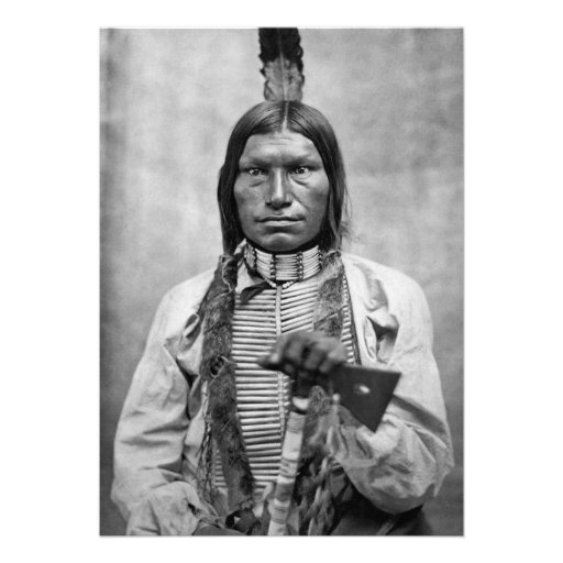 Low Dog - Native American vintage photo Custom Announcements