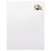 low dribble basketball player customized letterhead