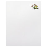 low dribble basketball player customized letterhead