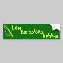 Low Emissions Vehicle bumper stickers