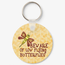 Low Flying Butterflies keychains by SillyShirts Low Flying Butterflies keychains