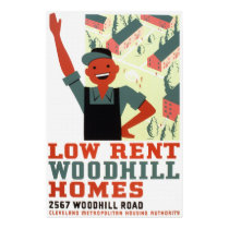 Low Rent Woodhill Homes Poster posters by retroz Low Rent Woodhill Homes Poster posters
