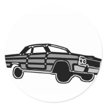 Low Rider Round Sticker