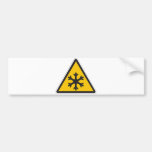 Low Temperature Sign Bumper Sticker