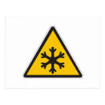 Low Temperature Sign Postcard