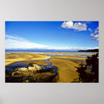 Low Tide, Abel Tasman National Park, South Island Posters