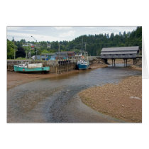 Low tide at the Bay of Fundy at St. Martins, New Greeting Cards