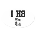 low tide oval sticker