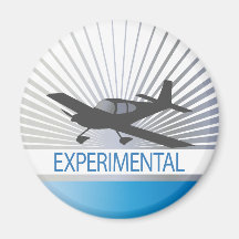 Low Wing Experimental Airplane Magnet