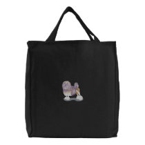 Lowchen embroidered bags