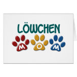 LOWCHEN Mom Paw Print 1 Cards