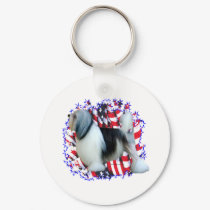 Löwchen Patriot keychains by GreyWolfCreation Löwchen Patriot keychains