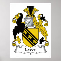 Lowe Family Crest Poster