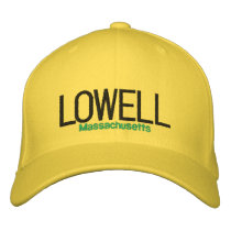LOWELL,MA embroidered hats