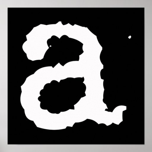 lower case a posters