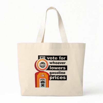 Lower Gas Prices  Canvas Bags by TeeShirtsTShirts