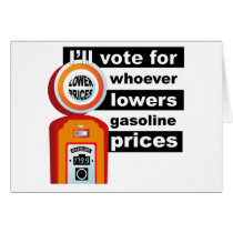 Lower Gas Prices cards by TeeShirtsTShirts Lower Gas Prices cards