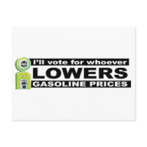 Lower Gas Prices postcards by TeeShirtsTShirts Lower Gas Prices postcards
