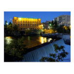 Lower Spokane Falls and Washington Water Power. Postcard