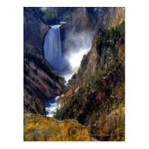Lower Yellowstone Falls, Yellowstone National Post Card