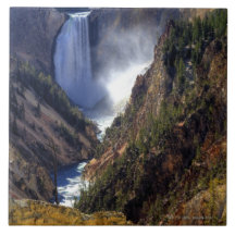 Lower Yellowstone Falls, Yellowstone National Tiles