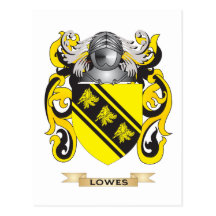 Lowes Coat of Arms (Family Crest) Postcards