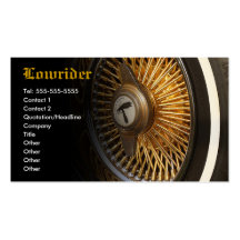 Lowrider Car Club Business Card