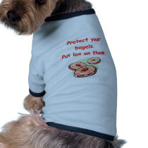 lox and bagels doggie t-shirt