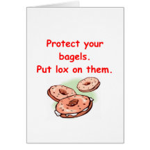 lox and bagels greeting cards