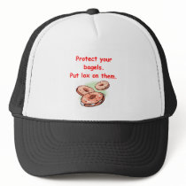 lox and bagels mesh hat