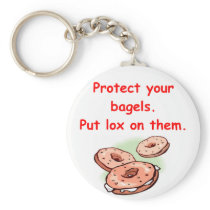 lox and bagels key chain